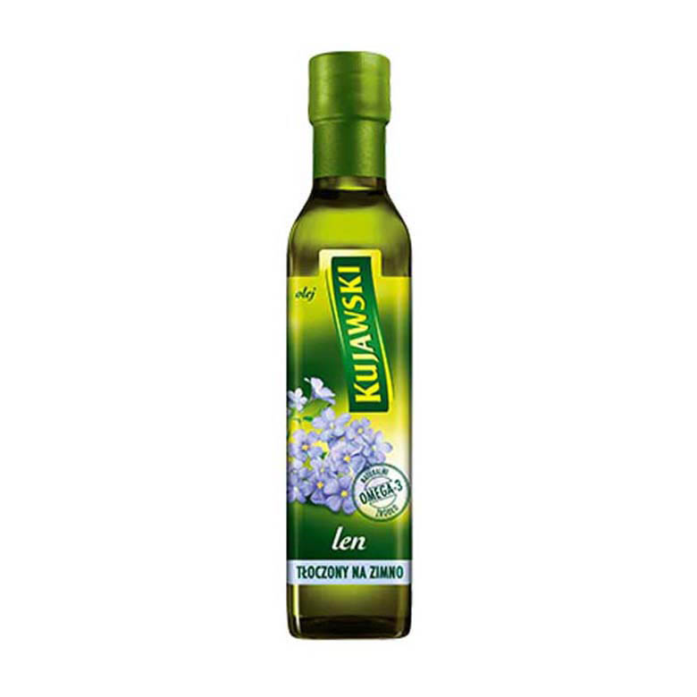 Olej Kujawski Lniany tłocz. na zim.250ml esklep.polomarket.pl