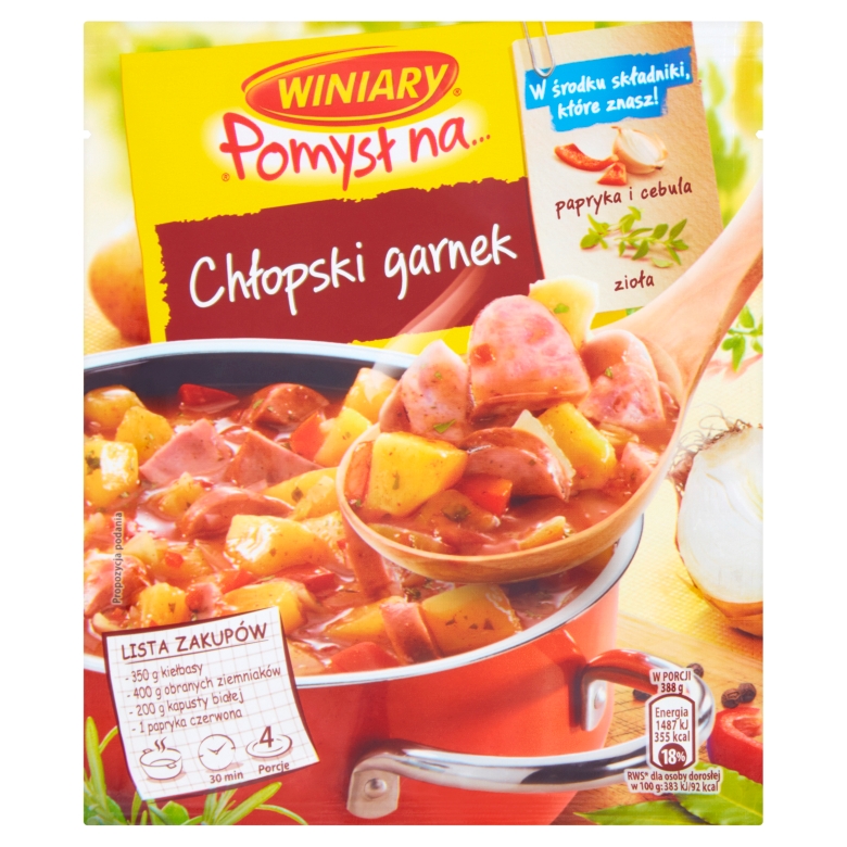 Pomysł na  Chłopski garnek Winiary  40g esklep.polomarket.pl