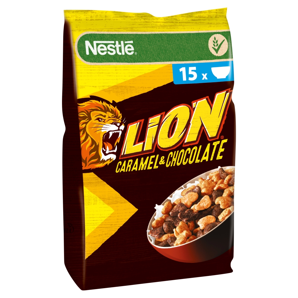 Płatki o smaku karmelu i czekolady Lion450g esklep.polomarket.pl