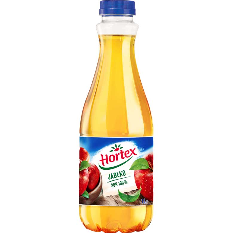 Sok jabłkowy 100% Hortex pet 1L esklep.polomarket.pl