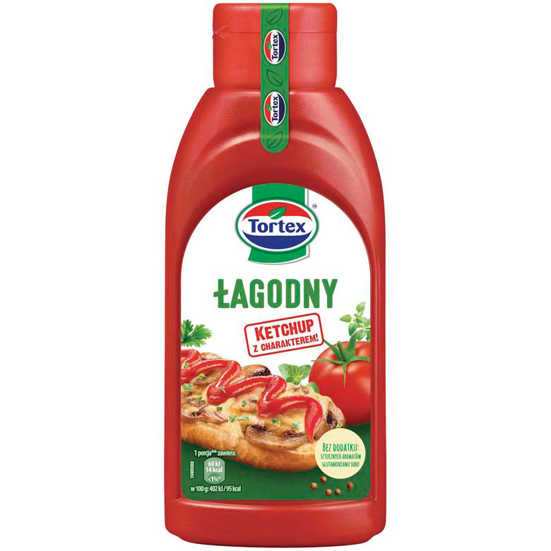 Ketchup łagodny  Tortex 470g esklep.polomarket.pl