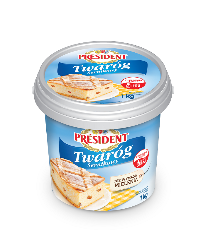 Twaróg President sernikowy 1kg