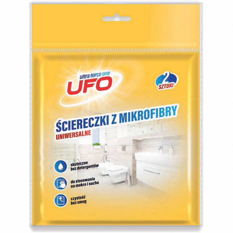 Ściereczki z mikrofibry  uniwersalne  UFO 2 szt.