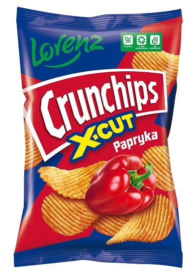 Chipsy Crunchips X-Cut papryka 140g