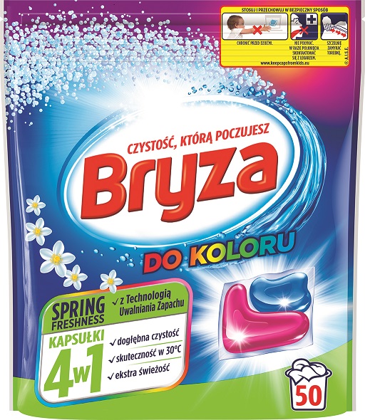 Kapsułki 4w1 do kolorów Bryza 50szt. esklep.polomarket.pl