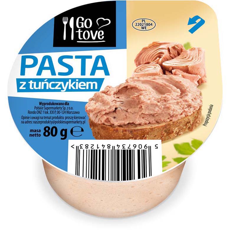 Pasta tuńczykowa  Go tove 80g