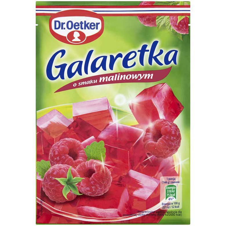 Galaretka Malinowa DrOetker 77g esklep.polomarket.pl