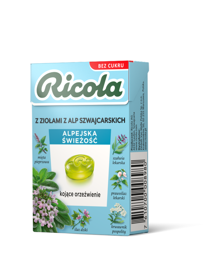 Cukierki Alpejska Świeżość Ricola 27,5g