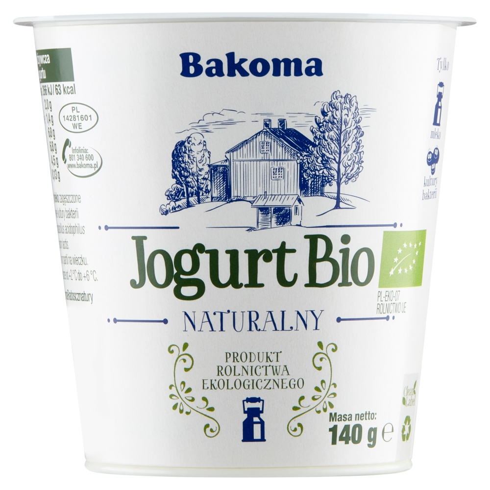 Jogurt Bakoma owocowy BIO mix 140g esklep.polomarket.pl