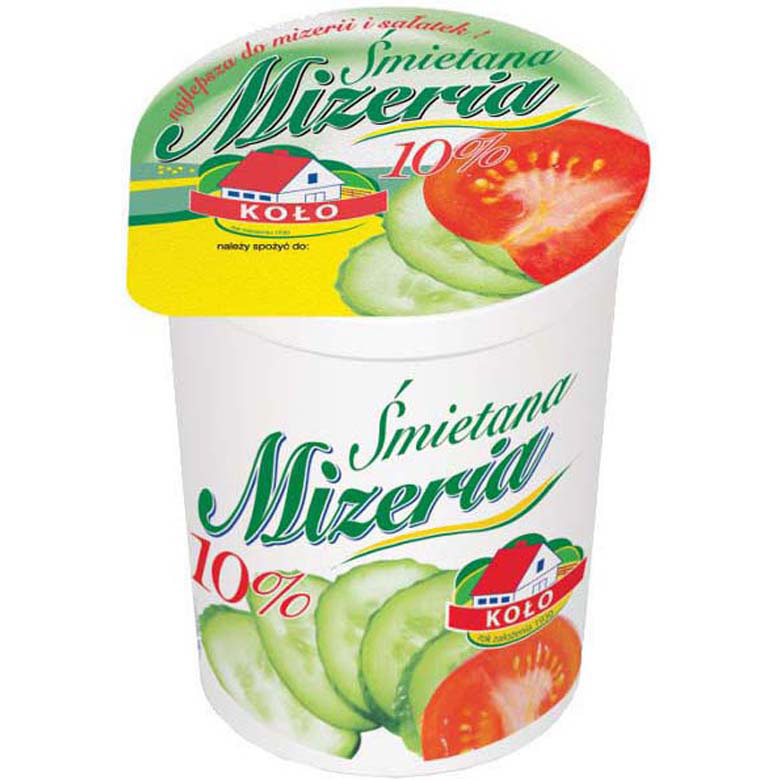 Śmietana Koło Mizeria 10% 400g