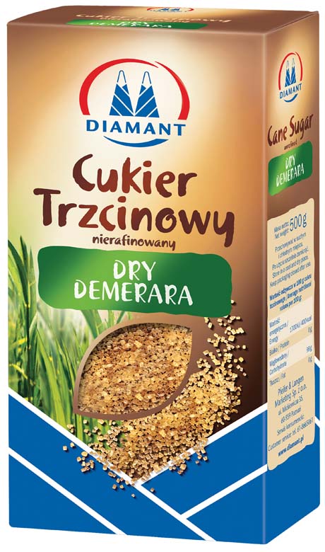 Cukier  trzcinowy Diamant 0,5kg esklep.polomarket.pl
