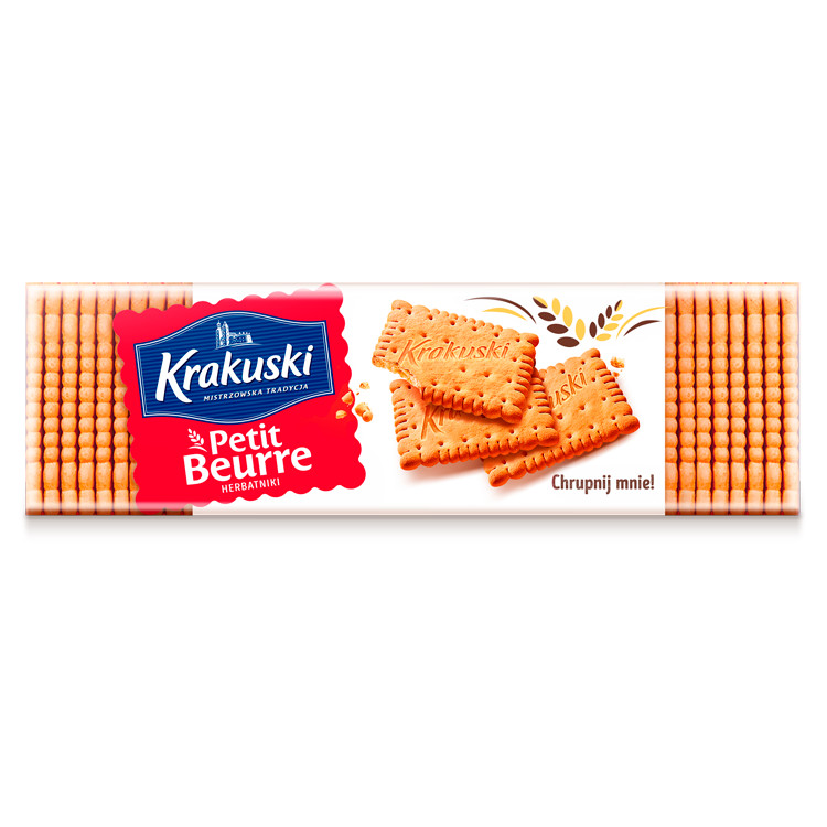 Herbatniki Petit Beurre  Krakuski 220g esklep.polomarket.pl