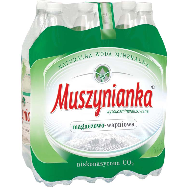 Woda mineralna lekko gazowana Muszynianka 1,5l