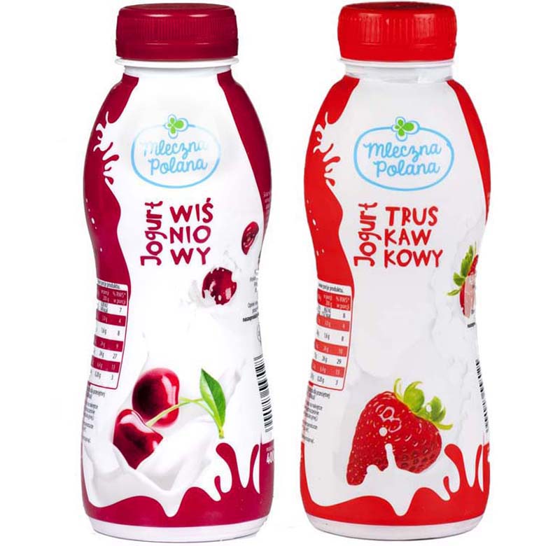 Mleczna Polana jogurt pitny sort. 400g