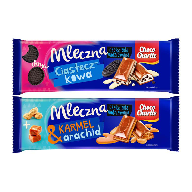 Choco Charlie czekolada mleczna nadziewana 250/255g sort