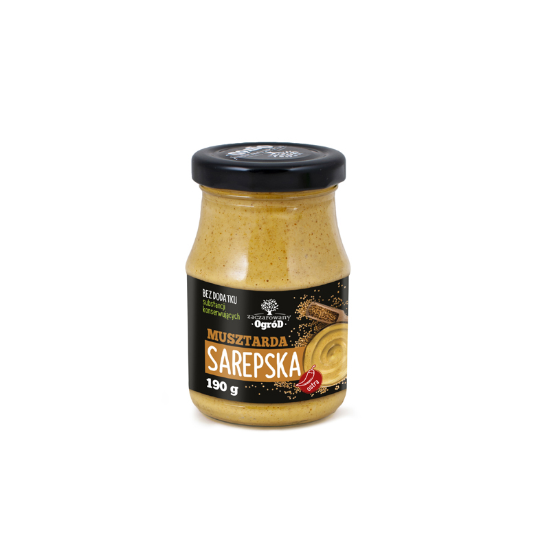 Musztarda Sarepska lub Stołowa Zaczarowany Ogród 190g sort