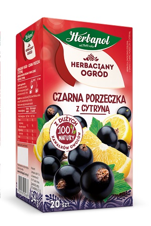 Herbatka czarna porzeczka z cytryną Herbaciany Ogród Herbapol 20tb esklep.polomarket.pl