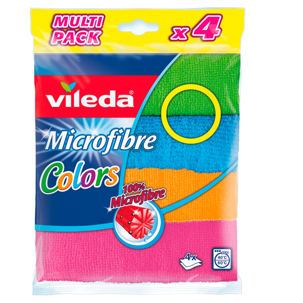 Ściereczka Vileda Mikrofibra COLORS 4 szt.