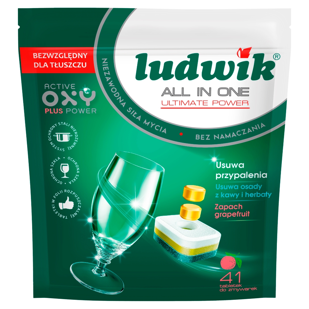 Tabletki do zmywarek grapefruit Ludwik41szt.