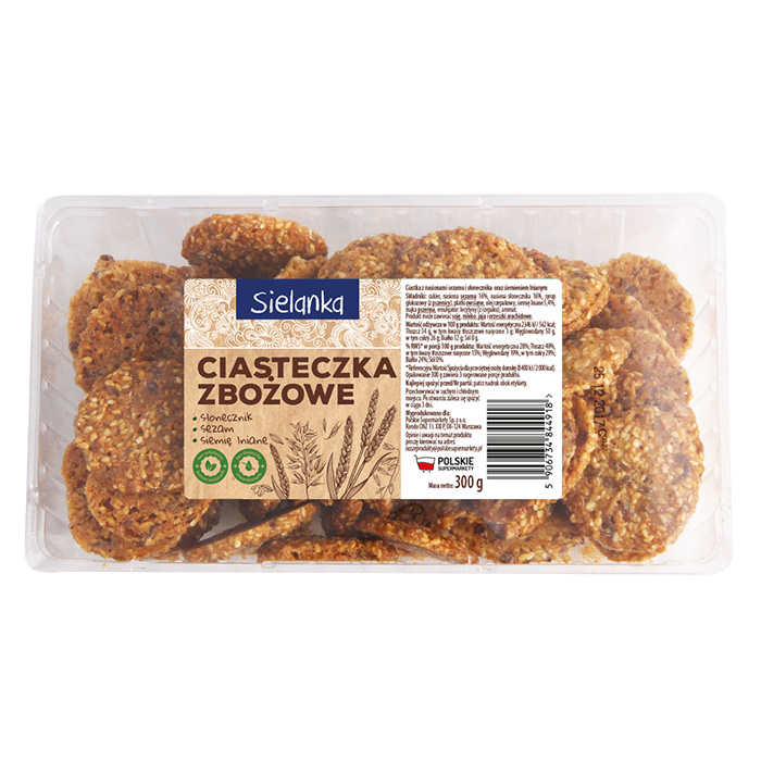 Ciasteczka zbożowe 220g/owsiane 160g Sielanka