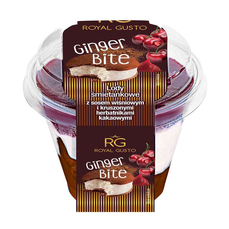 Lody z sosem wiśniowym ginger bite 220ml