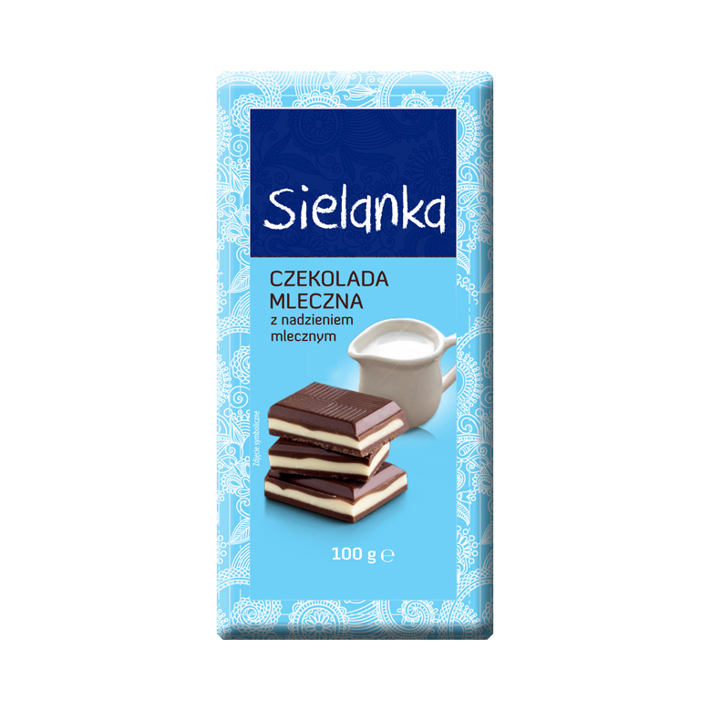 Czekolada z nadzieniem o smaku mlecznym Sielanka 100g