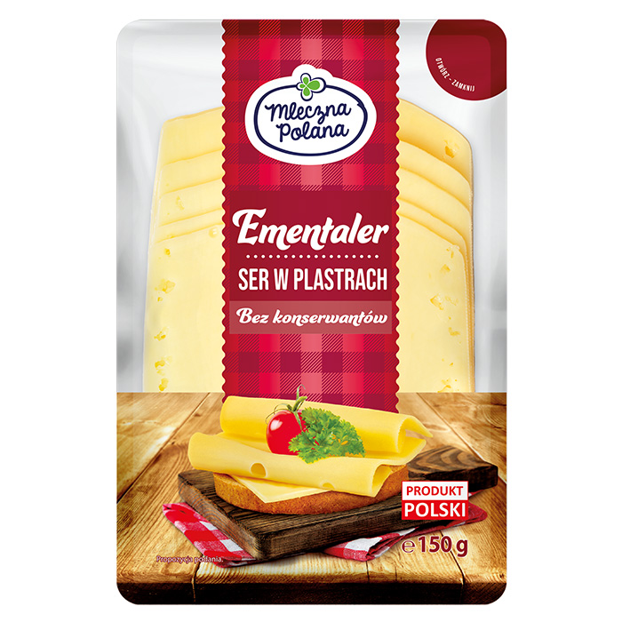Ser Ementaler w plastrach Mleczna Polana 150g