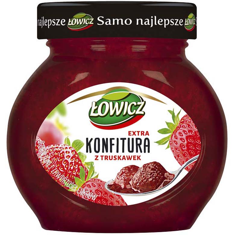 Konfitura truskawkowa Łowicz 240g esklep.polomarket.pl