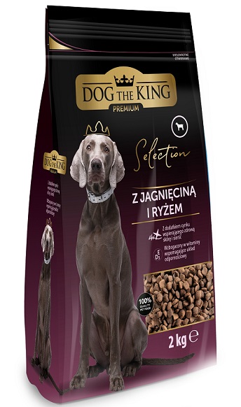 Karma sucha dla psa z jagnięciną i ryżem Dog The King Premium 2kg