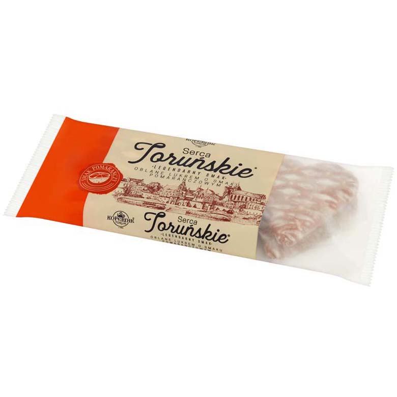 Pierniki Serca Toruńskie Pomarań. 123g