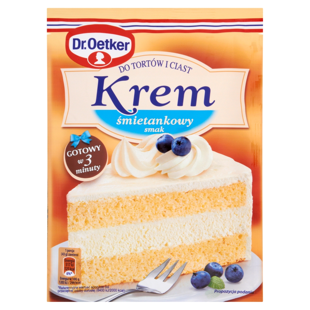 Krem do tortów śmietankowy Dr Oetker 120g esklep.polomarket.pl