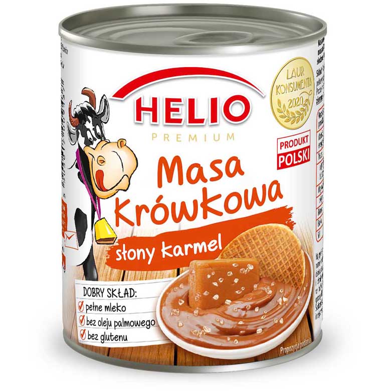 Masa kajmakowa o smaku słonego karmelu Helio 400g