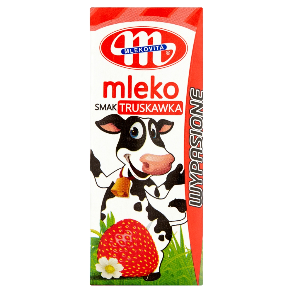Mleko Wypasione UHT truskawkowe 200ml