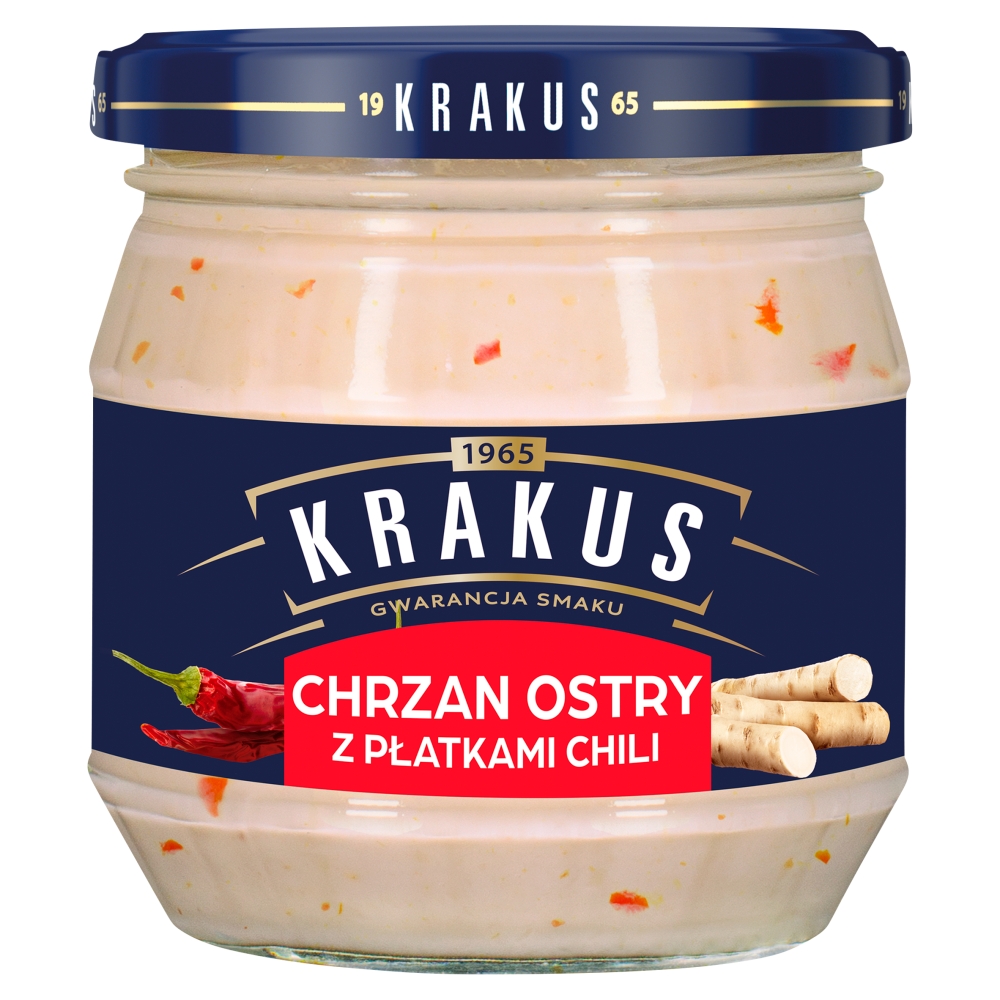 Chrzan z Płatkami Chili Krakus 180g