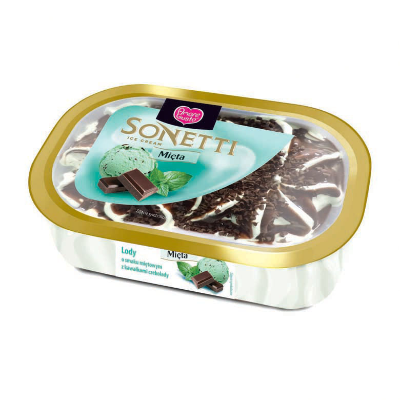 Lody miętowe z kawałkami czekolady Amore Gusto Sonetti 900ml