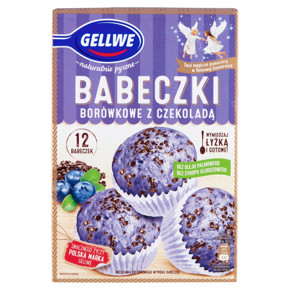 Babeczki borówkowe z czekoladą Gellwe 290g esklep.polomarket.pl