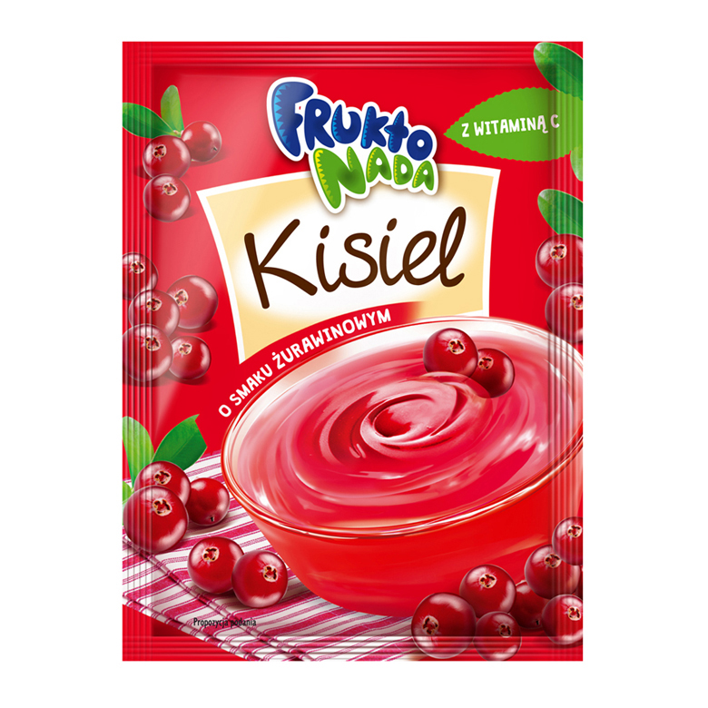 Kisiel o smaku żurawinowym  Fruktonada 38g