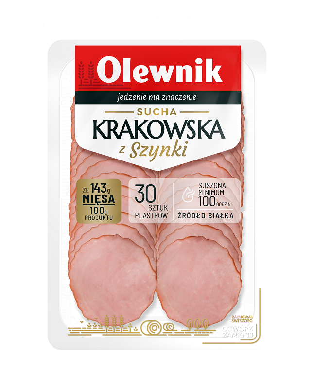 Kiełbasa krakowska sucha z szynki 80g