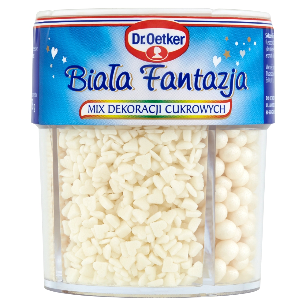 Dekoracja Dr Oetker Biała Fantazja 73g