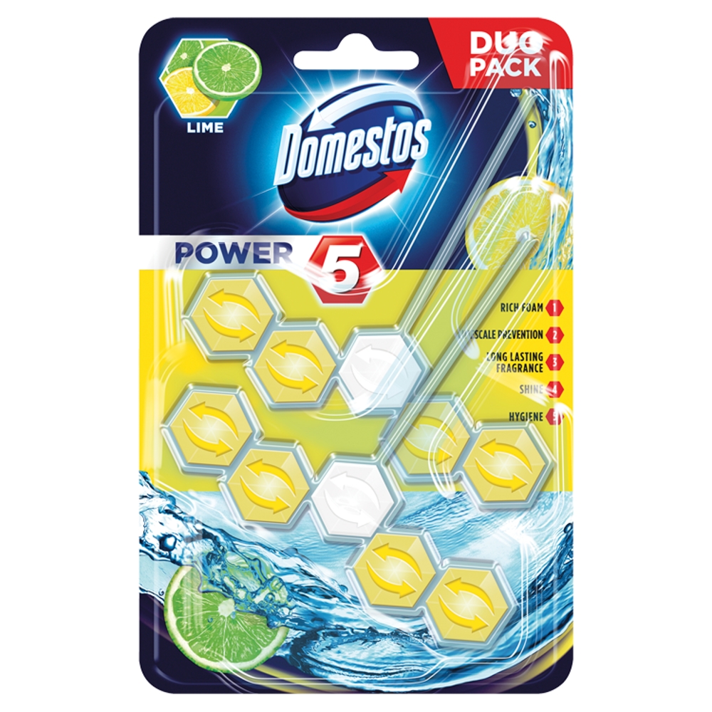 Zawieszka do WC Power5 Duo Domestos sort 2*55g esklep.polomarket.pl