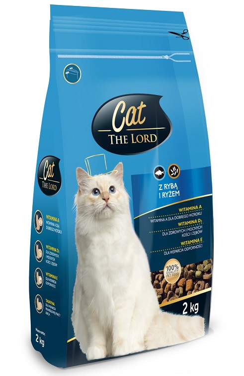 Karma sucha dla kota z rybą i ryżem Cat The Lord 2kg