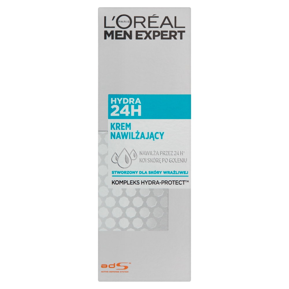 Krem nawilżający skóra wrażliwa Hydra24H Men Expert L'Oréal 75ml esklep.polomarket.pl