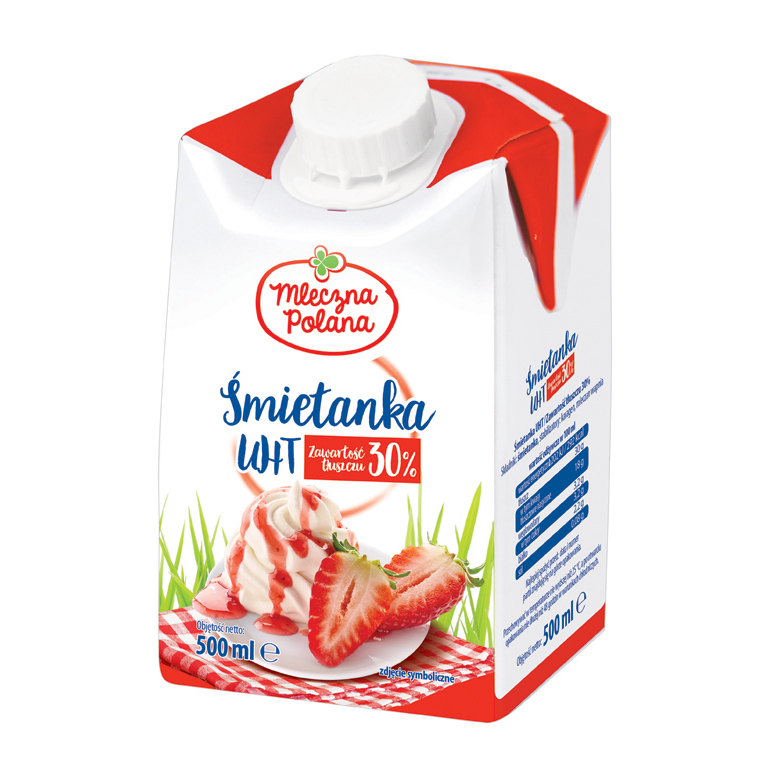 Śmietanka  UHT 30% Mleczna Polana 500ml