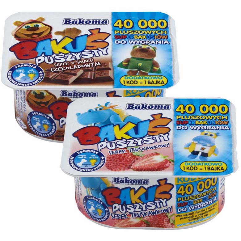 Serek Bakuś sort. 90g esklep.polomarket.pl