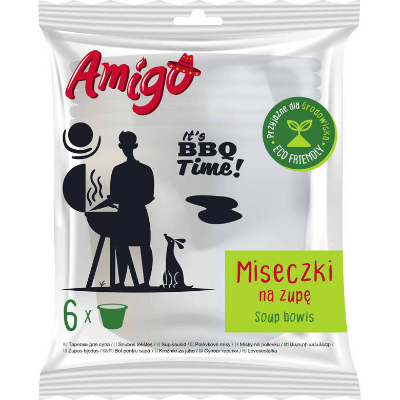 AMIGO PL Jednorazowe papierowe miski