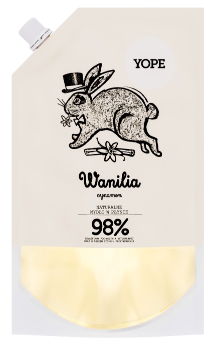 Zapas mydła do rąk wanilia Yope 500ml