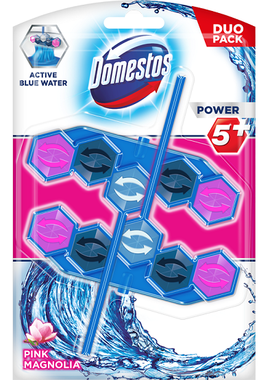 Zawieszka Domestos Blue water Pink 2x53g esklep.polomarket.pl
