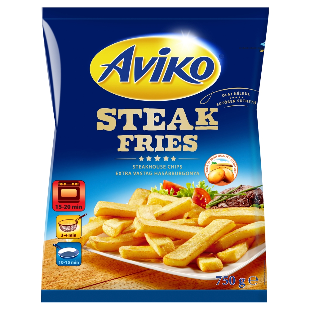 Frytki extra grube Steak Fries Aviko 750