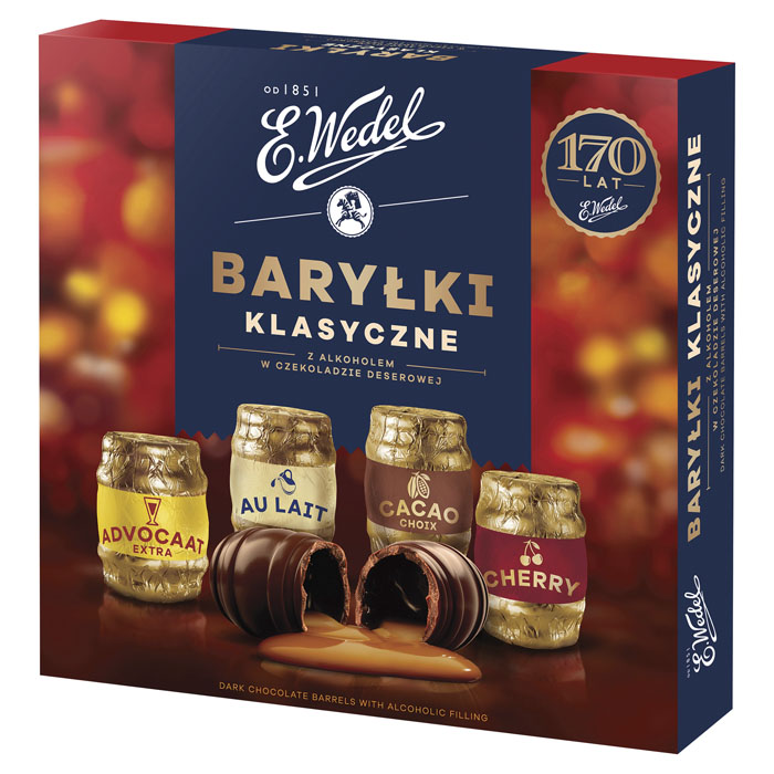 Bomboniera Baryłki Classic Wedel 200g esklep.polomarket.pl