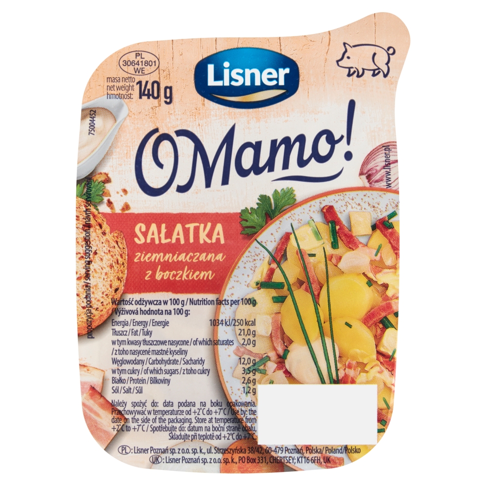 Sa³atka Lisner ziemniaczana z boczkiem 140g